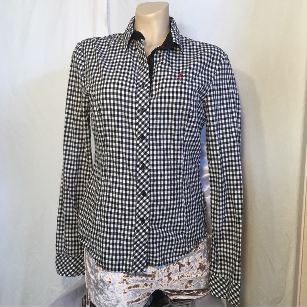 Guess Jeans 100% cotton western gingham shirt